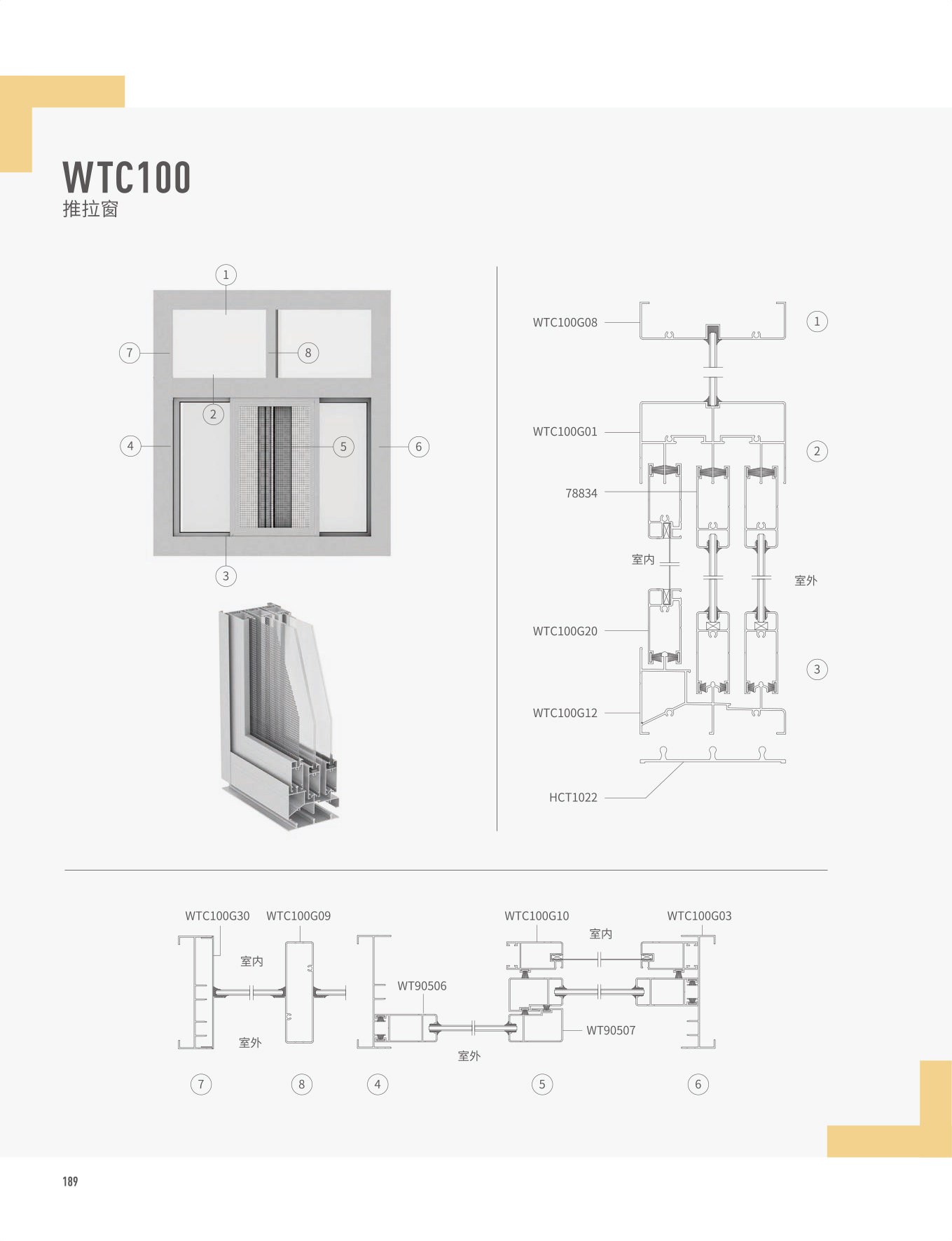 WTC100推拉窗