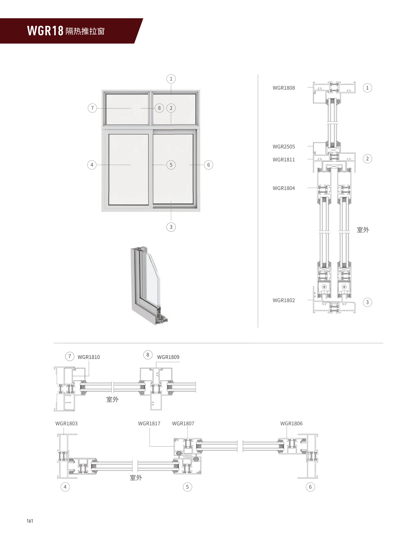 WGR18M隔热推拉门、窗