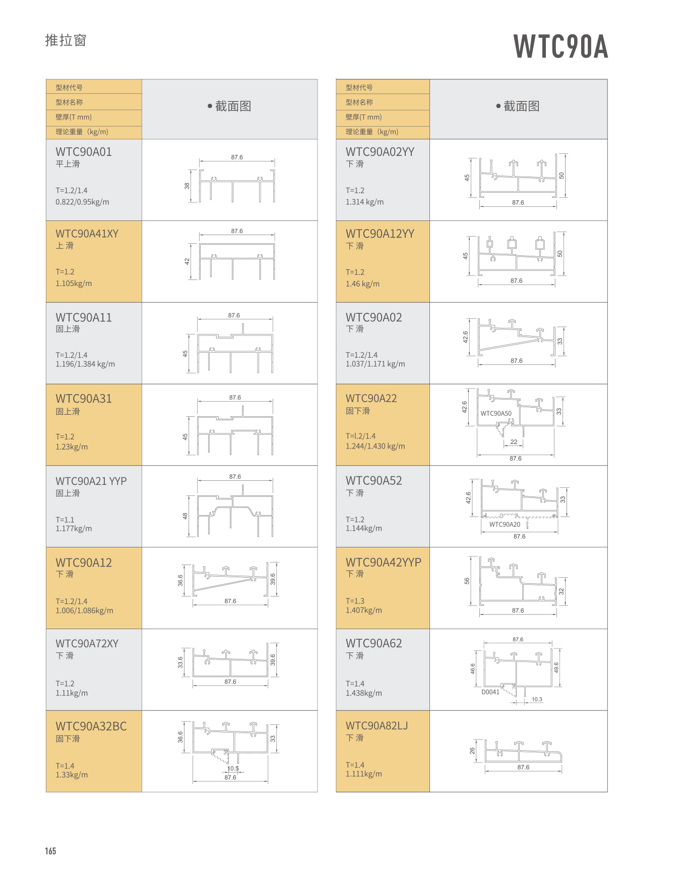 WTC90A推拉窗