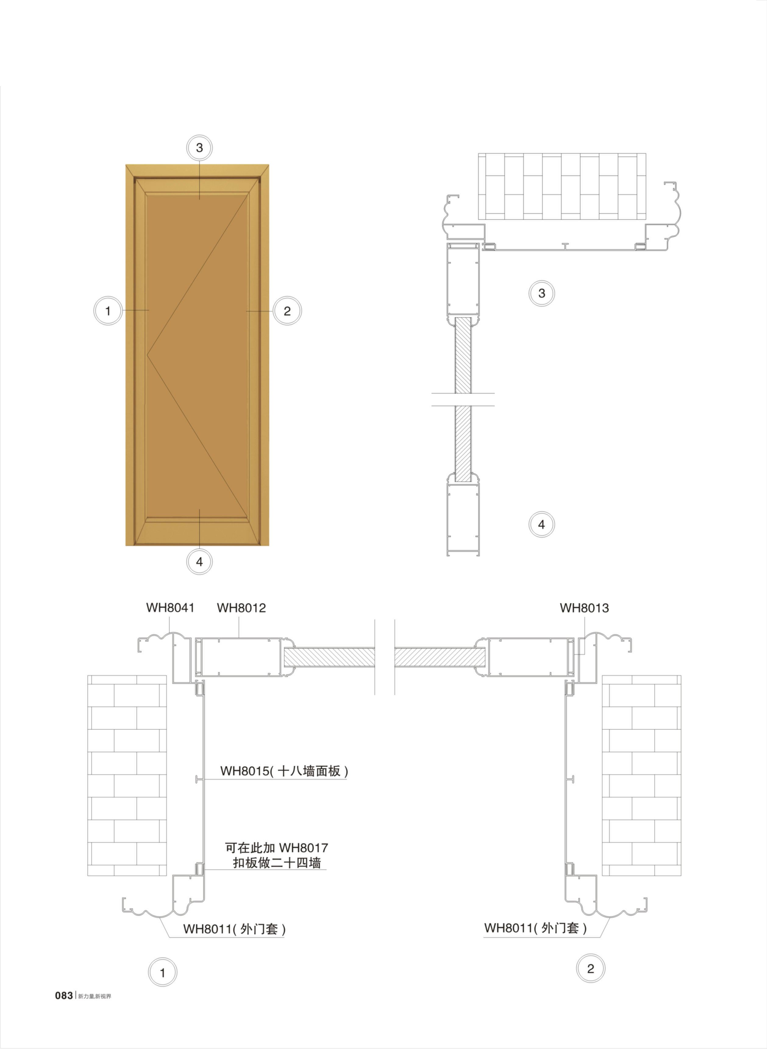 WH80平开、推拉、吊门