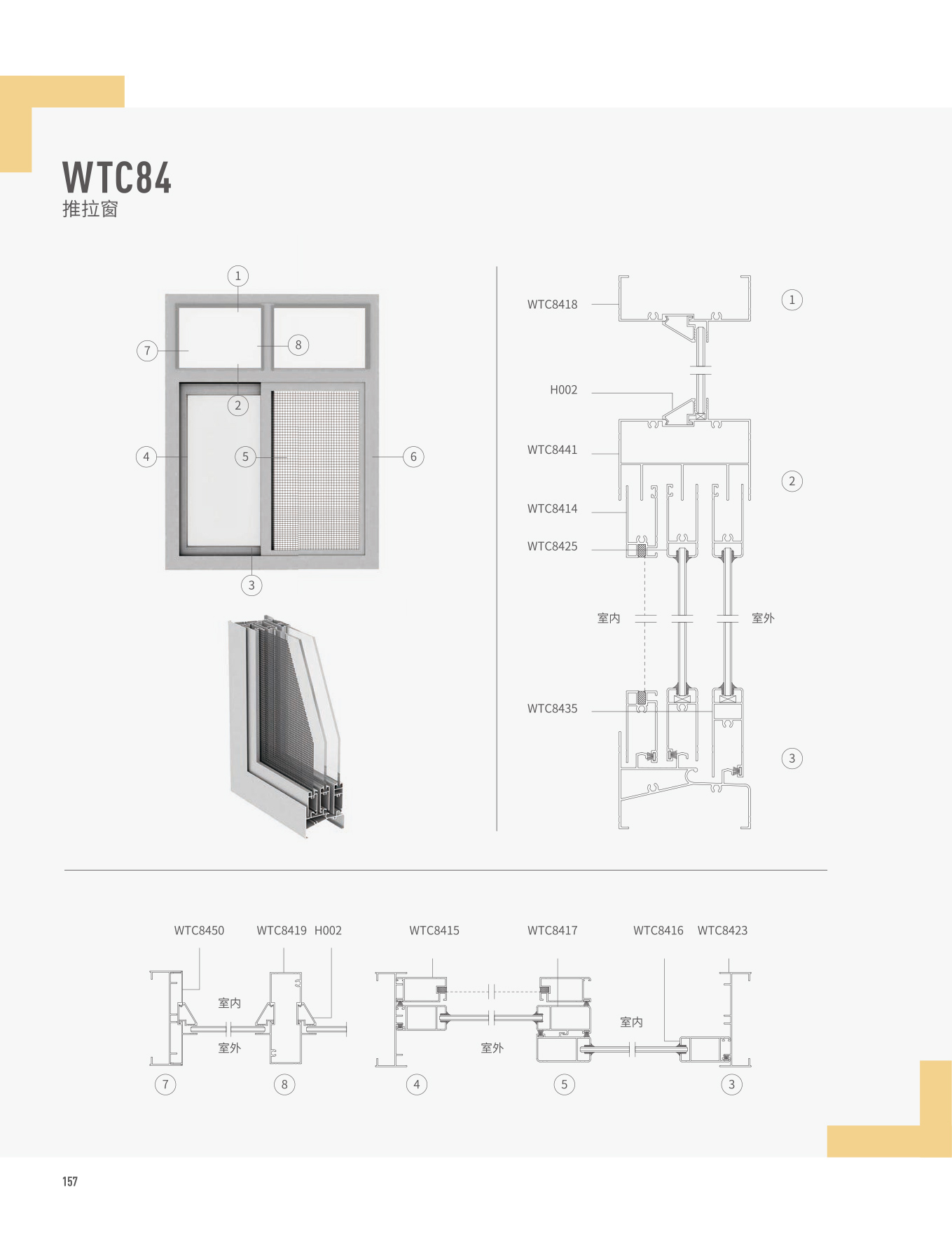 WTC84推拉窗